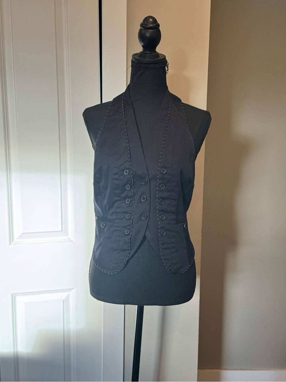 Armani Exchange Black Halter Vest